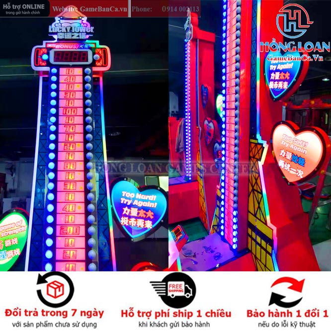 máy đo sức mạnh khu vui chơi trẻ em